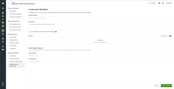 Create Sent Workflow - Zero
