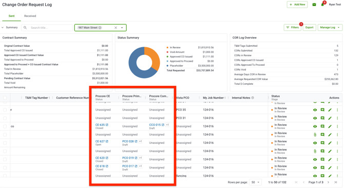 Procore Status Sync