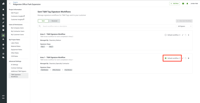 Sent Multiple Workflows