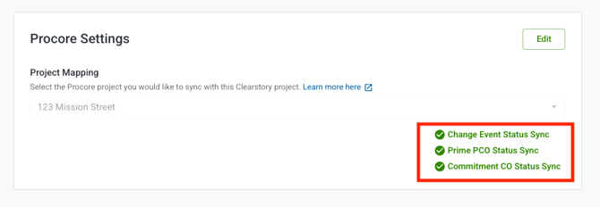 Status Sync checkboxes