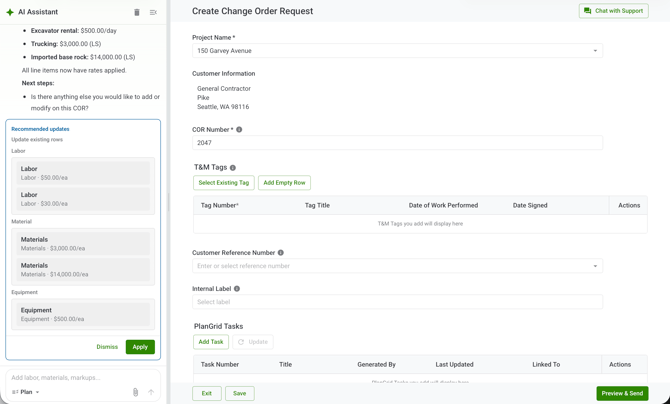 cor pricing agent - plan