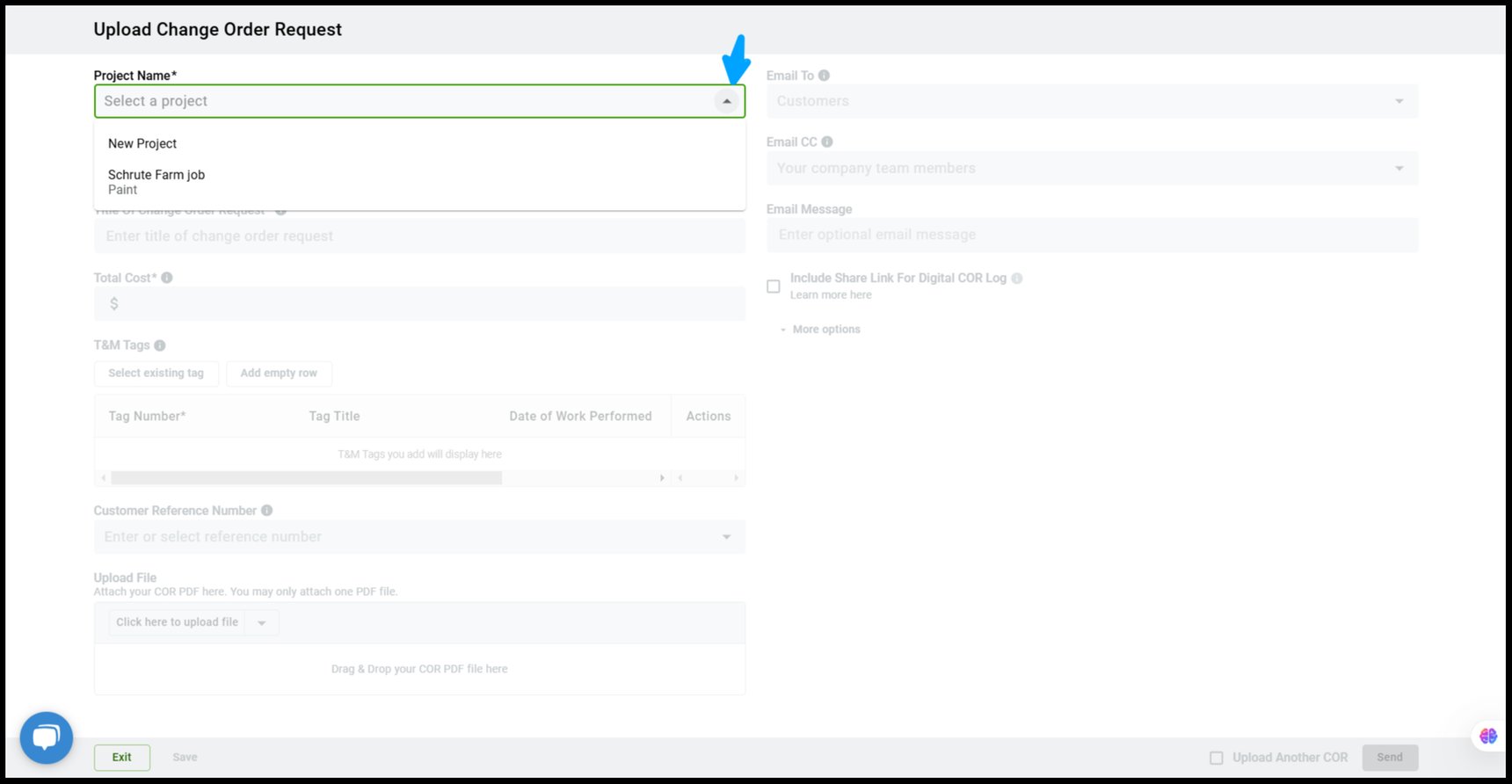 How to Upload a Change Order Request (COR)
