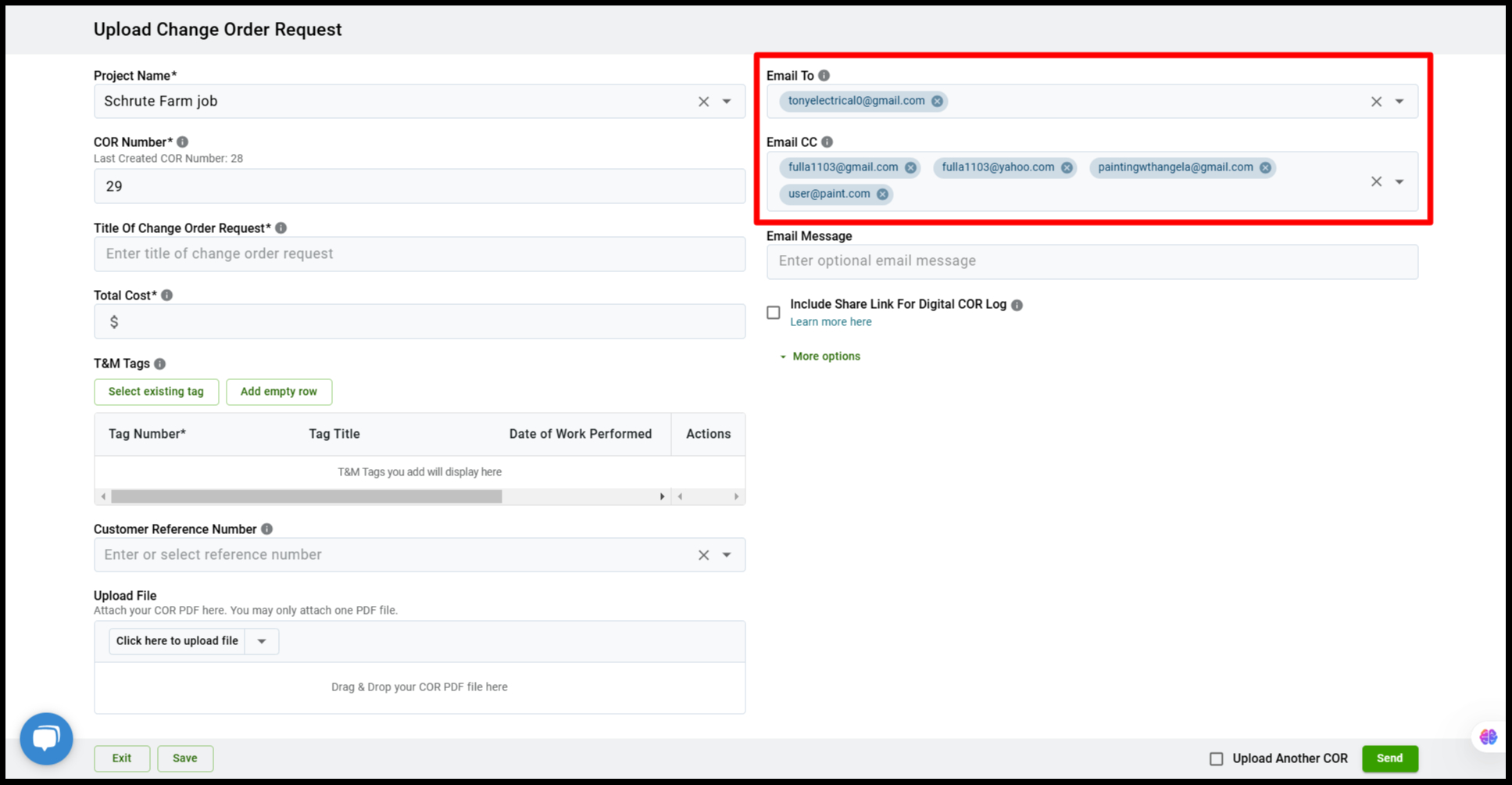 How to Upload a Change Order Request (COR)