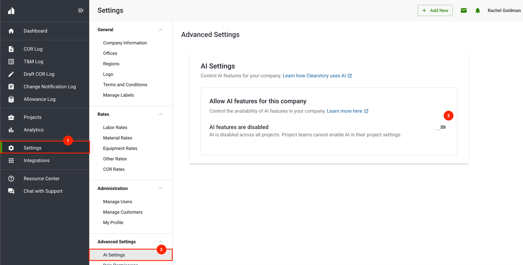 How to Manage AI Settings