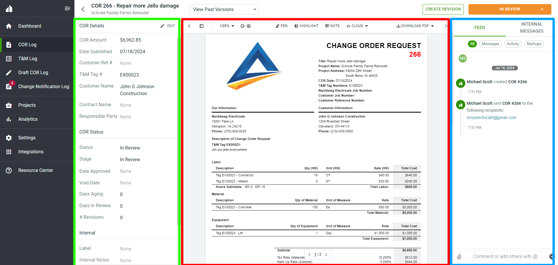 Cor Contract File Layout Example How to Review, Add Comments, and Update CORs