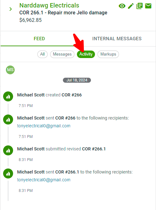 How to Submit a Revision to a Change Order Request (COR)
