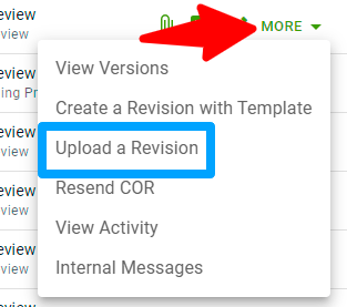 How to Submit a Revision to a Change Order Request (COR)