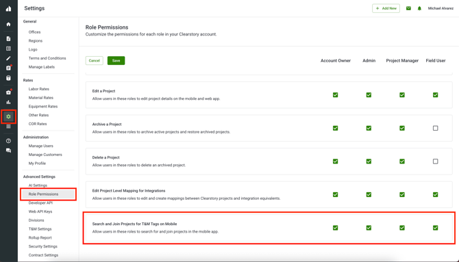 self join role permission
